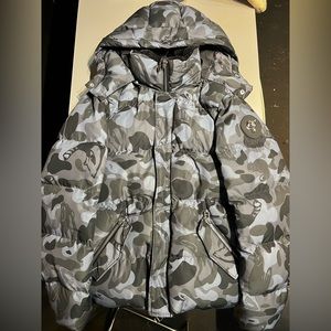 Woodpecker winter coat - medium - Mens Bumnester 3/4 coat - camo